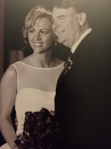 My dad and I on my wedding day.  I'm always keeping him in my prayers.