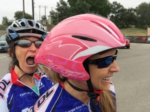 This was after a horrible time trial on the bike.  We were both spent from being so tired, hungry and having to ride in the wind.  